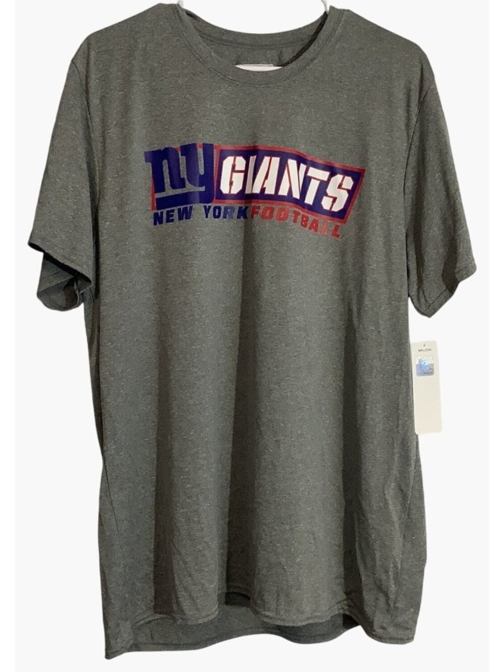 NFL New York Giants Men's Team Apparel Gray Shirt XL Polyester New With Tags NY